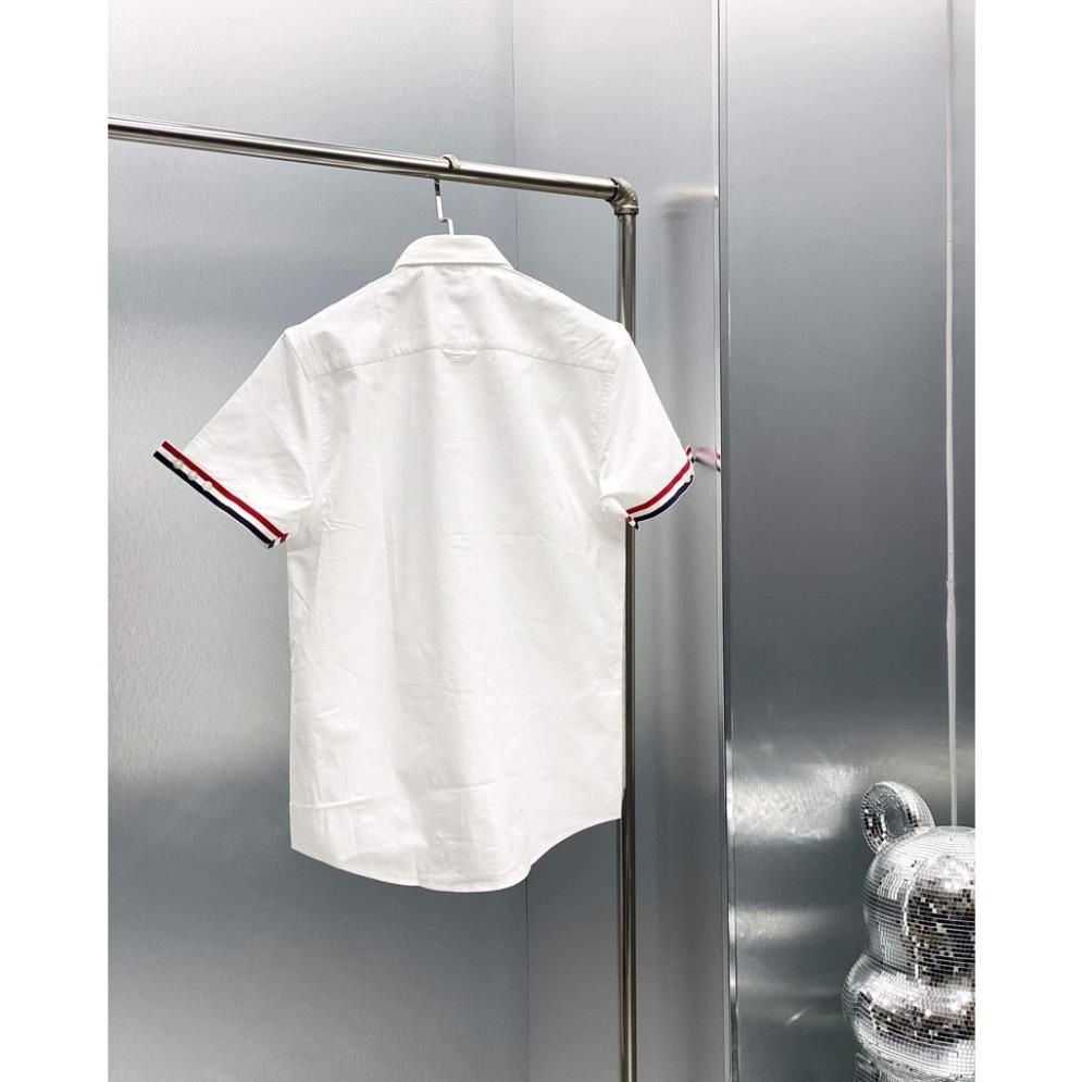 Áo Sơ Mi THOME Ngắn tay Hotrend nam nữ,vải lụa mềm mát ,chất cực đẹp.