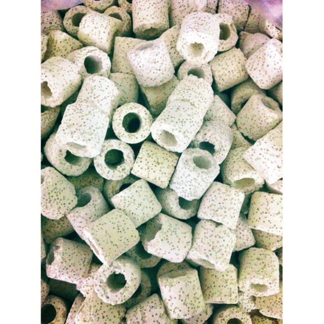 5kg Sứ trụ trắng lọc nước cao cấp, lọc bể cá ngăn tạp chất ( TẶNG túi  lưới đựng vật liệu lọc)