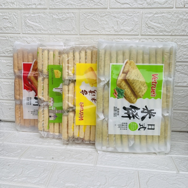 Bánh Gạo Vetrue, Bánh Gạo Đài Loan cao cấp, 3 vị Phô mai 320gr/gói