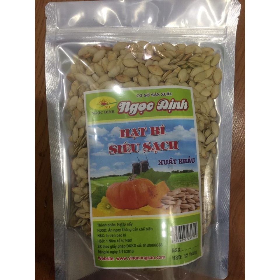 500g Hạt bí ngô nếp còn vỏ