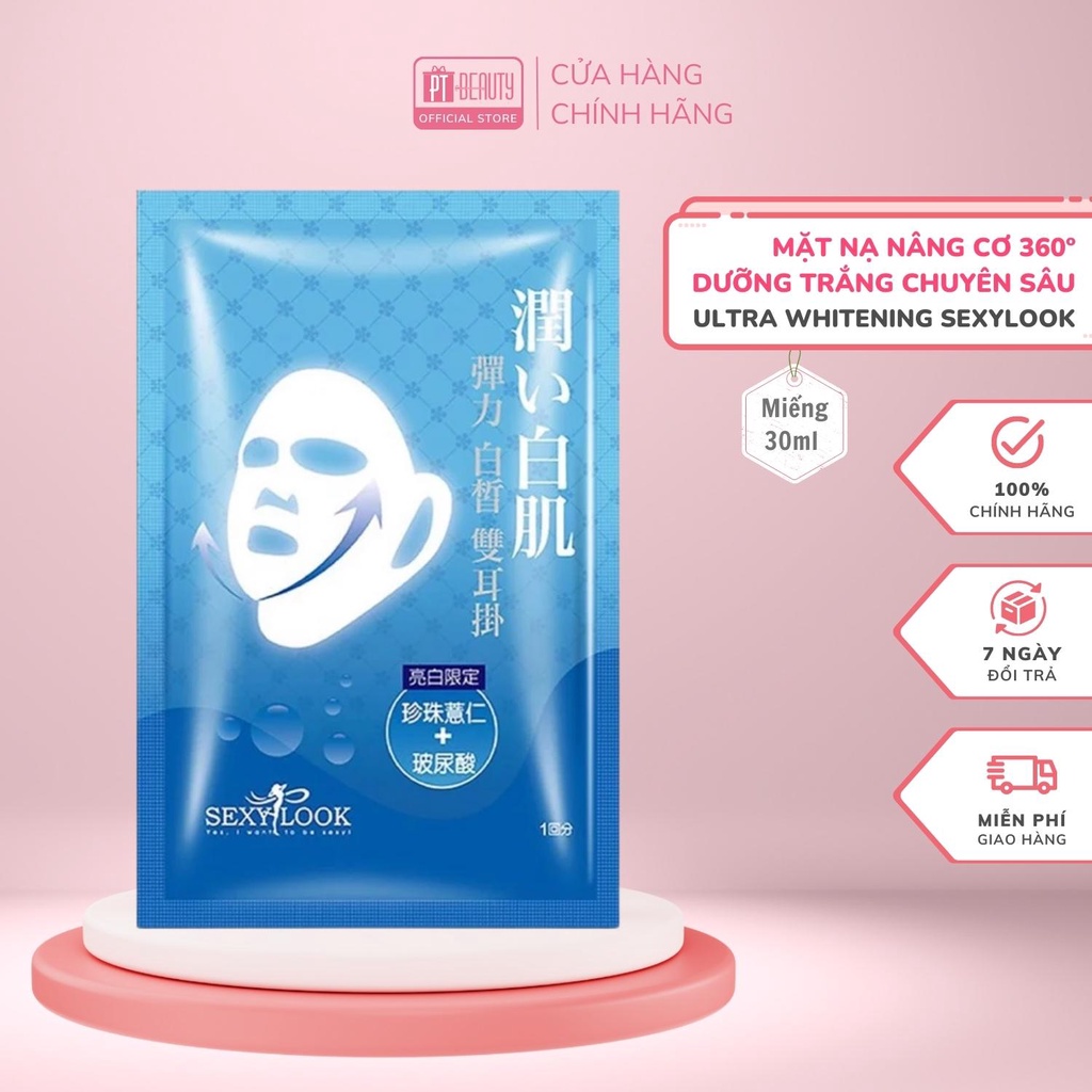 Lẻ 1 miếng Mặt nạ nâng cơ 360º SEXYLOOK dưỡng trắng chuyên sâu màu  30ml