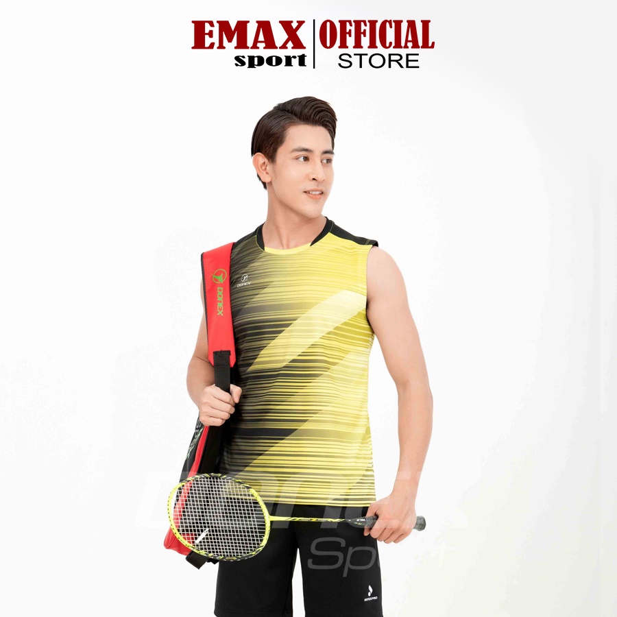 Áo Cầu Lông Ba Lỗ Nam Donexpro, Vải Thun Mè Thoáng Mát, Co Giãn Tốt MC - 9068