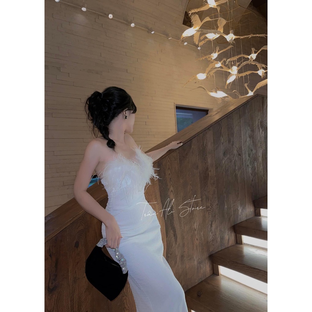 ĐẦM BODY CUP NGỰC LÔNG VŨ