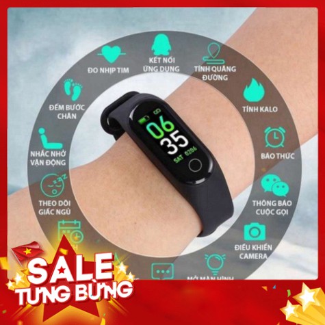 [FREE SHIP] 💥BẢO HÀNH 1 NĂM💥 Vòng Tay Đồng Hồ Thông Minh Band M3 CHÍNH HÃNG - Đồng hồ theo dõi sức khỏe, Chống Nước💥S