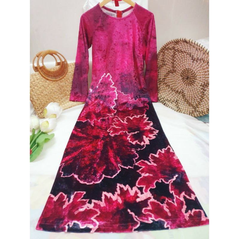 💥ÁO DÀI NHUNG NHÁM IN CAO CẤP💥