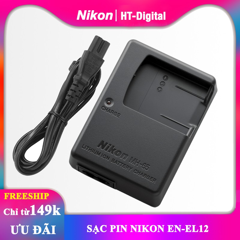 Sạc pin MH-65 cho pin máy ảnh Nikon EN-EL12 (Bảo hành 6 tháng)
