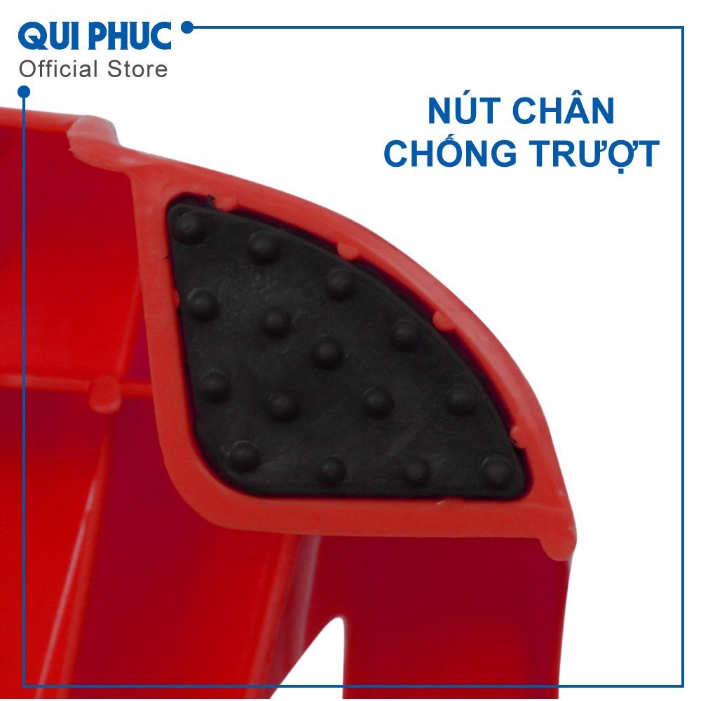 Ghế nhựa bành giọt nước Qui Phúc- chân đế cao su chống trượt- Tải trong 80kg