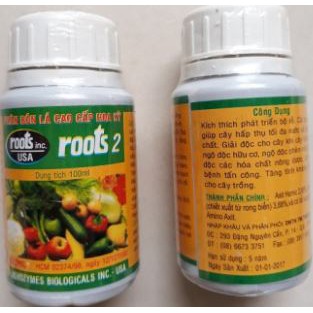 Phân bón lá ROOTS 2 (chai 100ml) USA Kích thích ra rễ cực mạnh