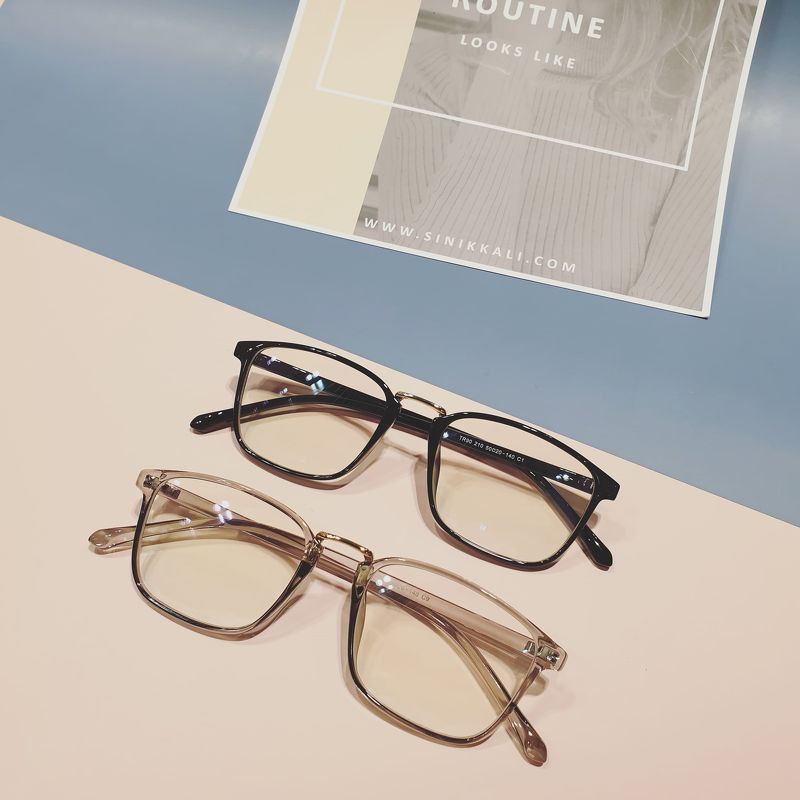 Gọng kính nhựa dẻo nữ tính gọng vuông hot trend màu hồng Tr 210 | BigBuy360 - bigbuy360.vn