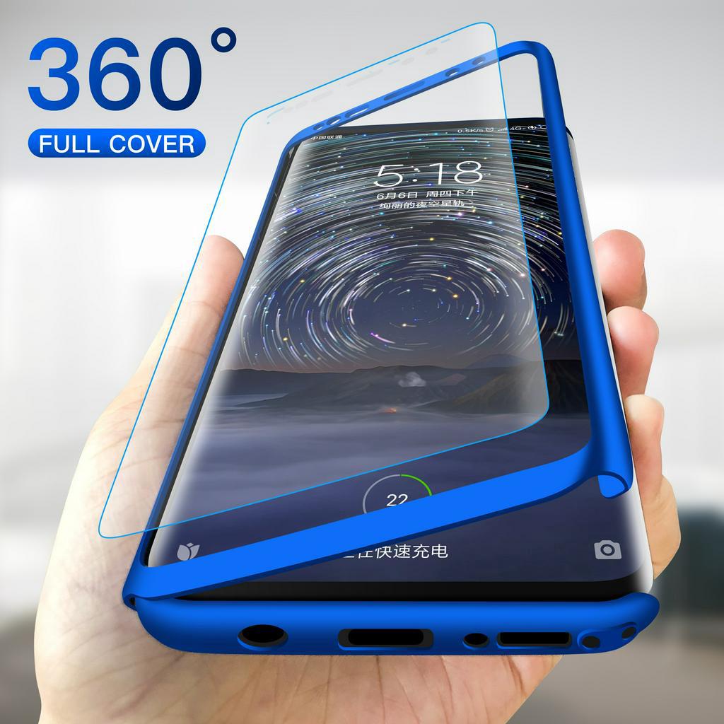 Ốp Điện Thoại Hai Mặt Bảo Vệ 360 Độ Cho Xiaomi Redmi Mi 9 9A 9C 9T K20 K20Pro S2 Note 10 10S 10Pro
