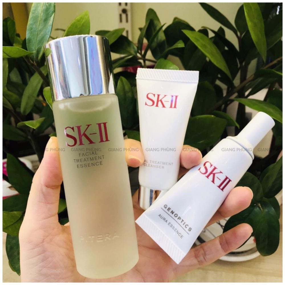 Bộ 3 Món Dưỡng Trắng Da SK II Mini Set PITERA AURA KIT (FTE75ml, SRM20ml, Aura10ml) chính hãng Nhật Bản .