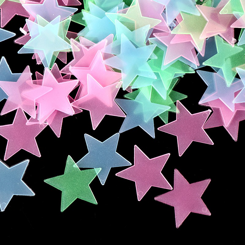Bộ 100 Ngôi Sao 3d Dán Tường Trang Trí