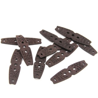 (1.4mm) Combo 10 miếng da 3 lỗ hoa cúc cho ná thun mẫu #13