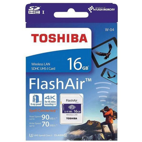 [BH 12 Tháng] THẺ NHỚ WIFI TOSHIBA SDHC 16GB W-04/ Class 10- 90/70MB/S 4K - HÀNG NHẬP KHẨU-[Connecticut.vnshopee] | BigBuy360 - bigbuy360.vn