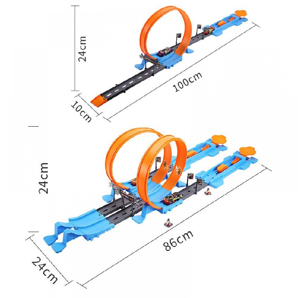 LazToy Bộ Bánh Xe Đua Bán Chạy 40 Chiếc Bộ Đồ Chơi Xe Lửa Thomas Train Builder Tự Làm Hotwheels Eject Đường Sắt Xe Đồ Chơi Thiết Lập, Thanh Ray Tốc Độ Điện Hai Lớp Lắp Ráp Xe Đồ Chơi Gốc Đồ Chơi Quà Sinh Nhật Cho Bé Trai Và Bé Gái Tuổi Teen