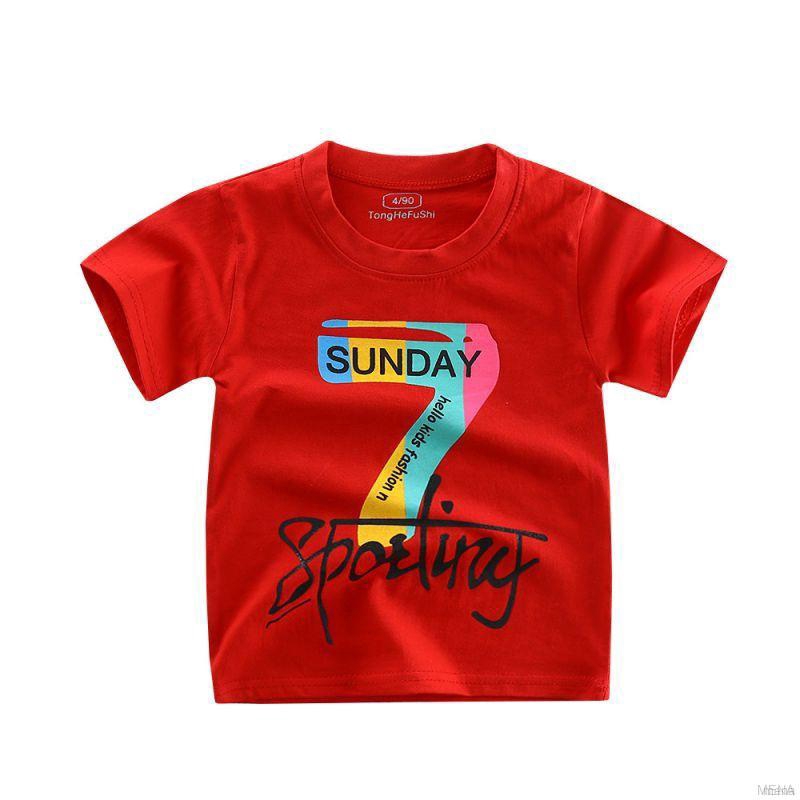 Áo thun cộc tay in hình đa dạng cho bé