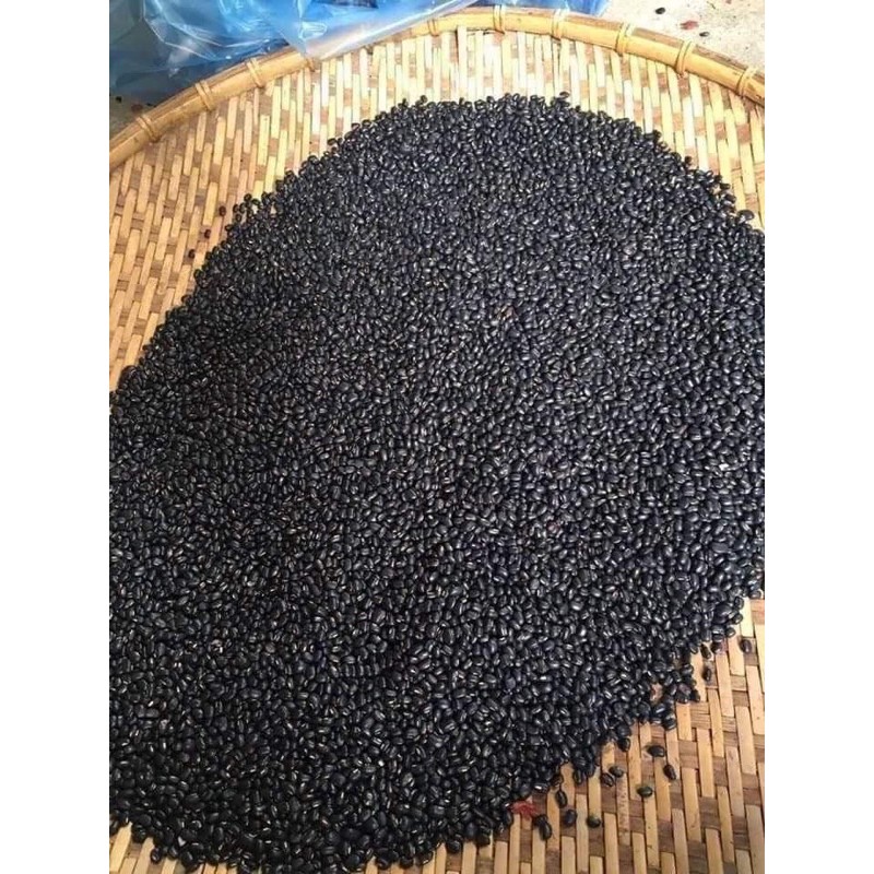 1kg Đỗ đen quê hạt nhỏ xanh lòng rang sẵn