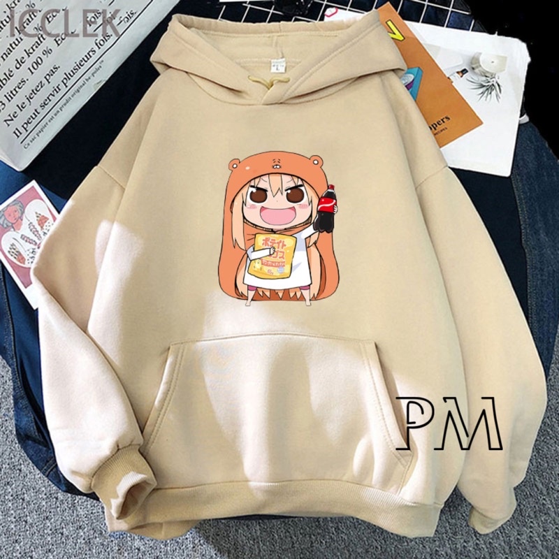 Áo hoodie cô bé cầm cầm chai nước ngọt PM12