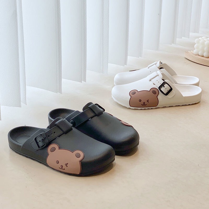 Dép sục gấu bảo vệ chân hình gấu nâu-jy361