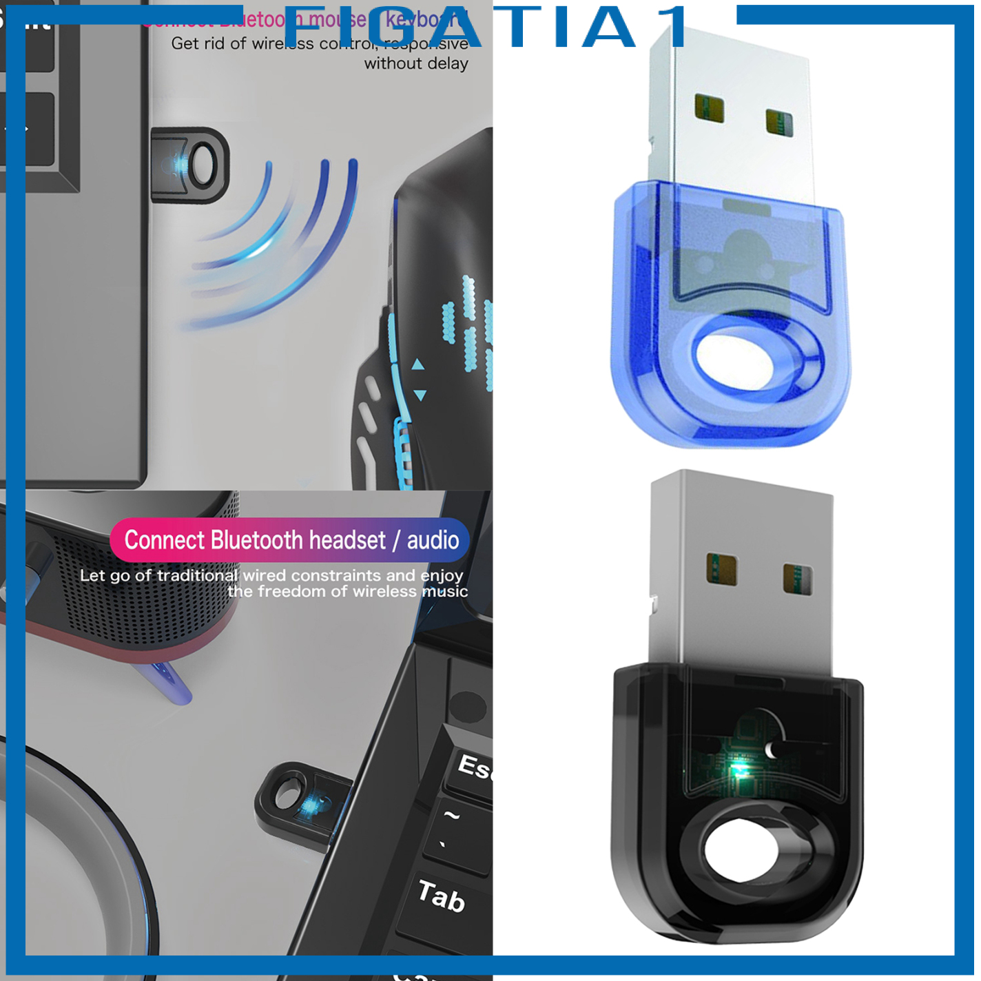 Usb Bluetooth 5.0 Không Dây Figatia1 Cho Windows 7 8 10 Pc Laptop | BigBuy360 - bigbuy360.vn