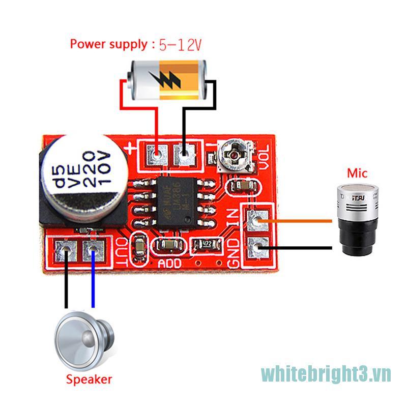 Mô Đun Khuếch Đại Micro Dc 5v-12v Chuyên Dụng