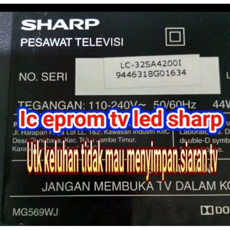 Ic Eprom Flash Tv Led Sharp Lc-32Sa4200I