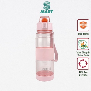 Bình nước nhựa BN077 chịu nhiệt dung tích 700ml thiết kế nút khóa bấm tiện lợi
