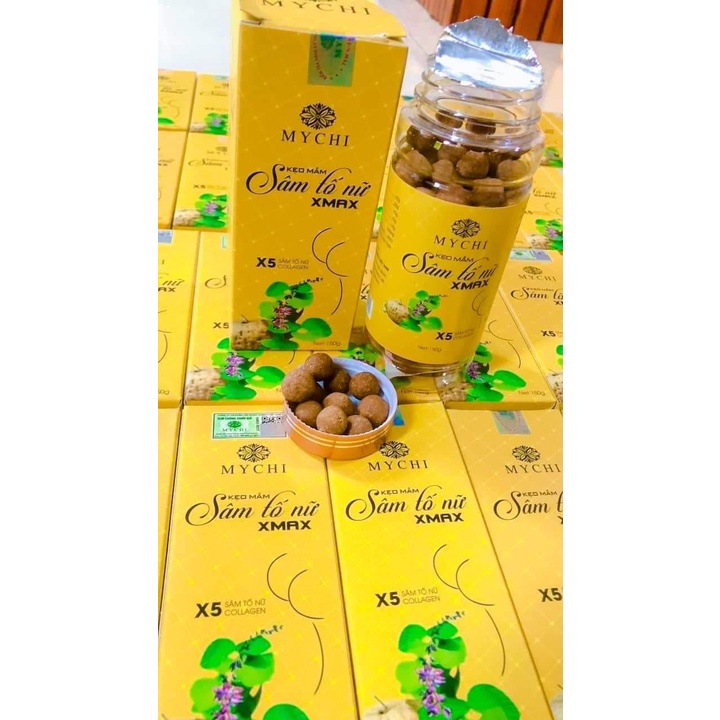 [CHÍNH HÃNG] Kẹo Mầm Sâm Tố Nữ XMax Mychi Thảo Mộc 37 X5 Sâm Tố Nữ Collagen CHÍNH HÃNG Tăng Size Vòng 1
