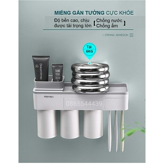 Khay để bàn chải cốc hút tự động