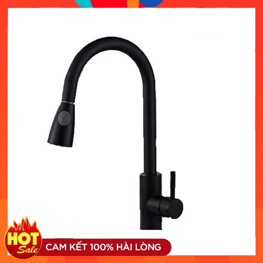 Vòi rửa bát nóng lạnh inox 304 cao cấp SKYLER VRB25 dây rút tại vòi tiện dụng - tặng dây cấp inox