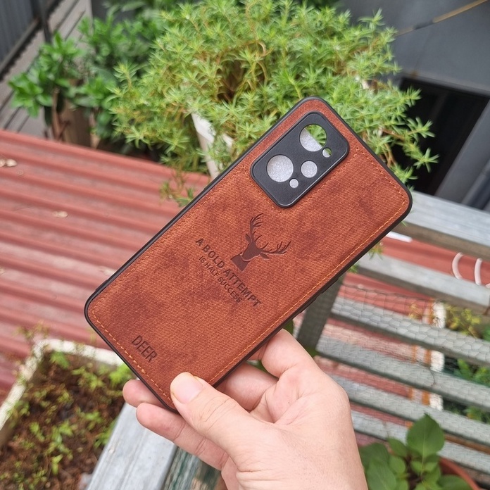 Ốp lưng vải bò Oppo A15 Reno 5 Reno 4 Reno 4 pro A93 Reno 6 5G Reno 6Z Reno 7 5G Reno 7z A53 họa tiết hươu