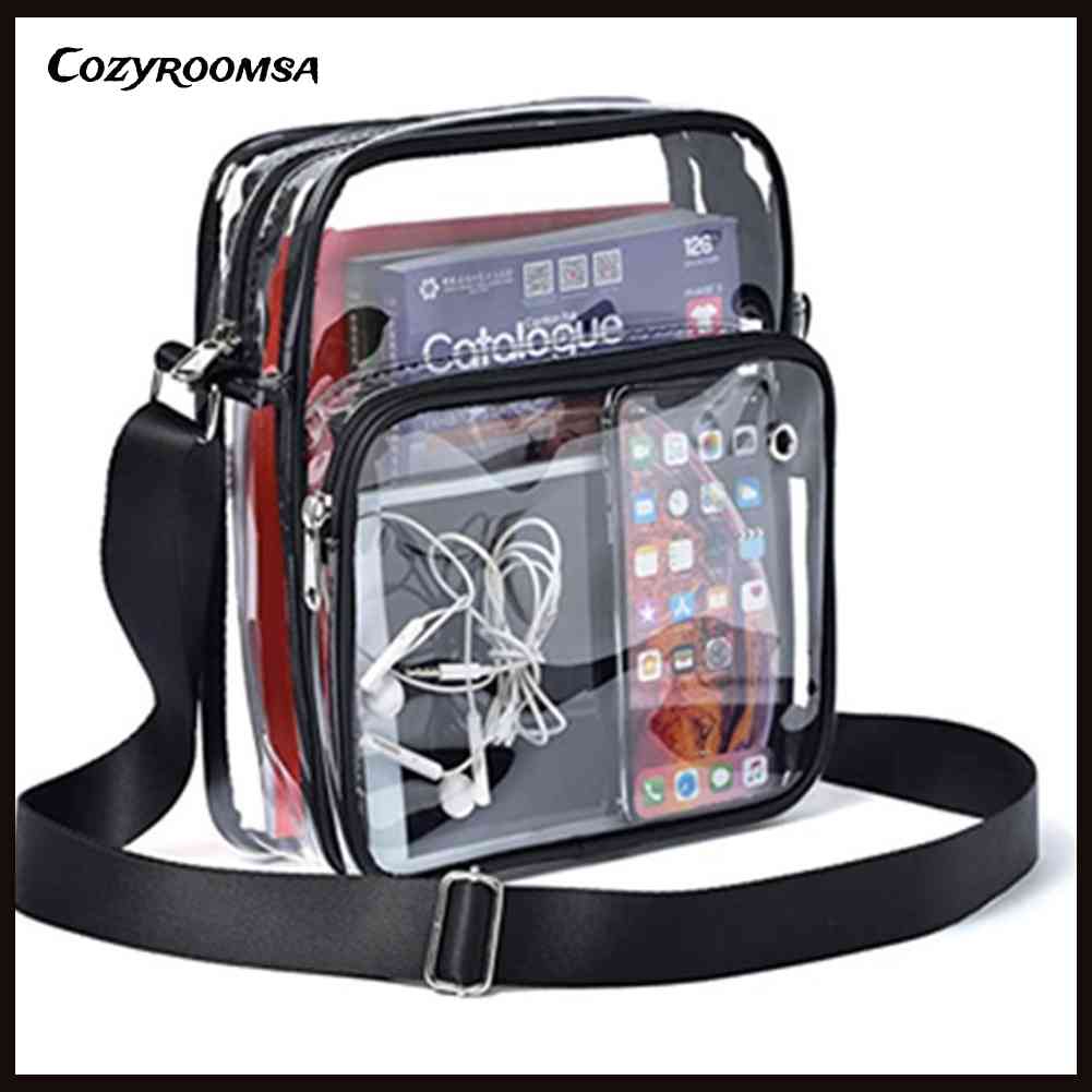 Túi Đeo Chéo Đựng Điện Thoại Chất Liệu PVC Trong Suốt Chống Thấm Nước