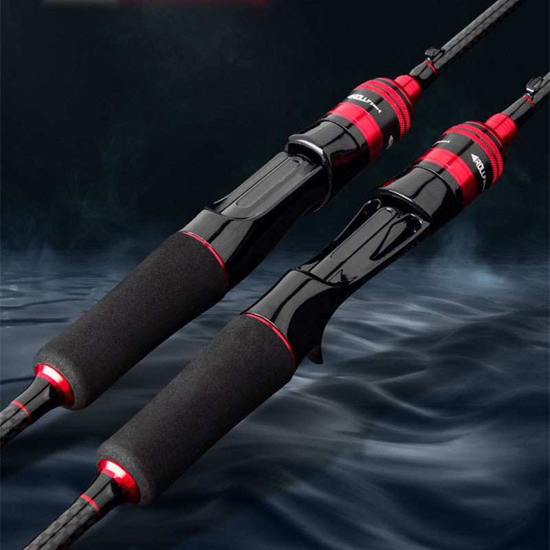 Cần câu lure máy ngang và máy đứng carbon RollFish đầu bu chống xoắn RF-1