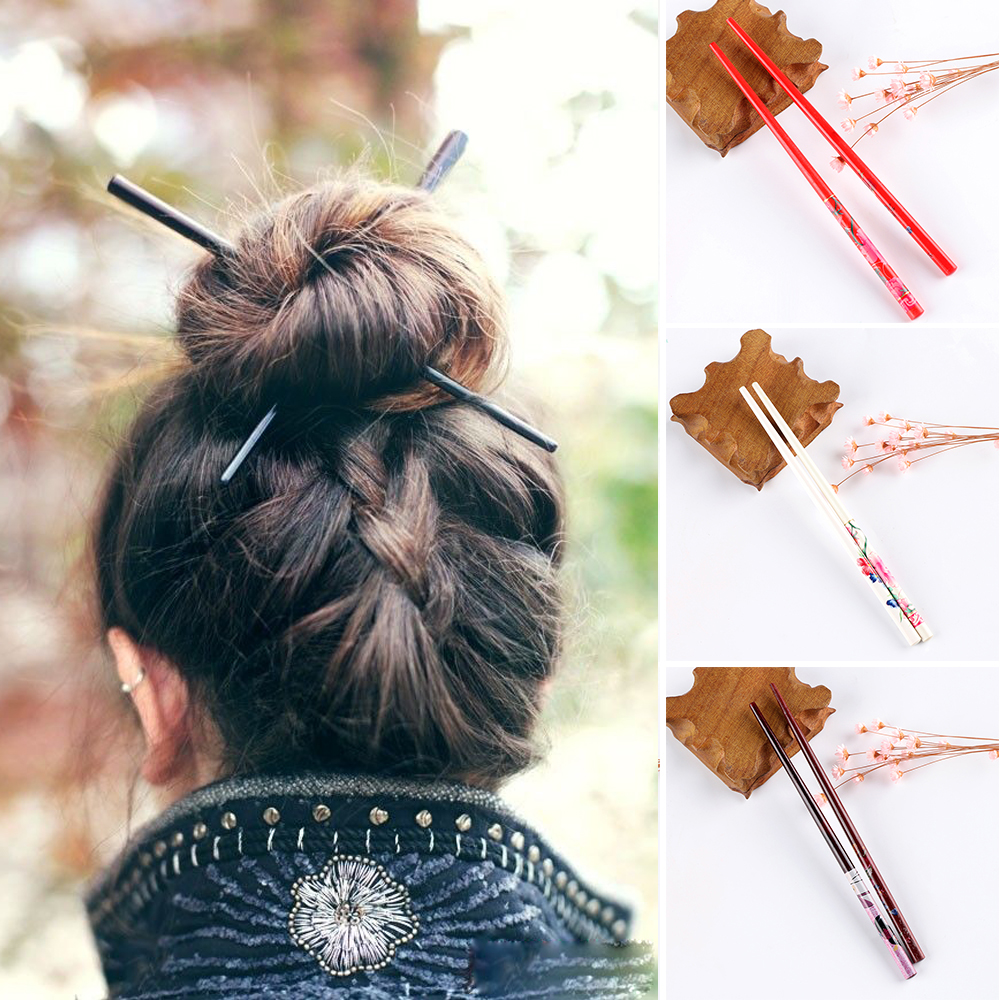 Trâm càI tóc bằng gỗ tự nhiên phong cách cổ điển mềm mại