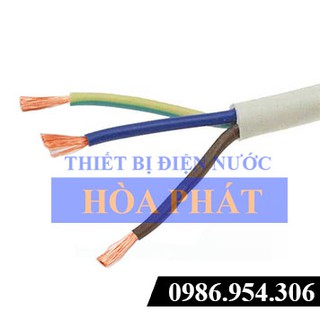 100m Dây điện Trần Phú, dây tròn đặc 3 ruột VCm 3x2.5