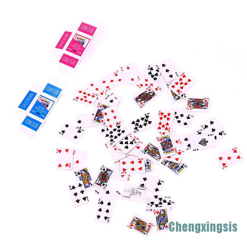 Bộ Bài Poker Mini Dễ Thương Cho Nhà Búp Bê 1: 12