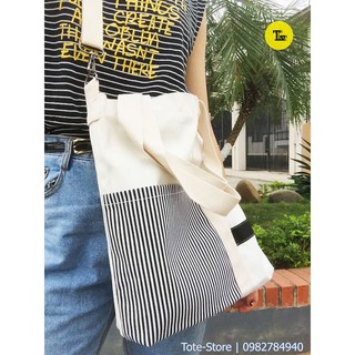 túi đeo chéo , túi tote có khóa , túi vải đeo chéo tại Tote-Store