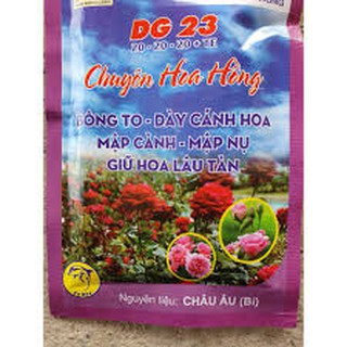 Phân bón chuyên cho hoa Hồng - dưỡng hoa đẹp và lâu tàn DG23 50gr