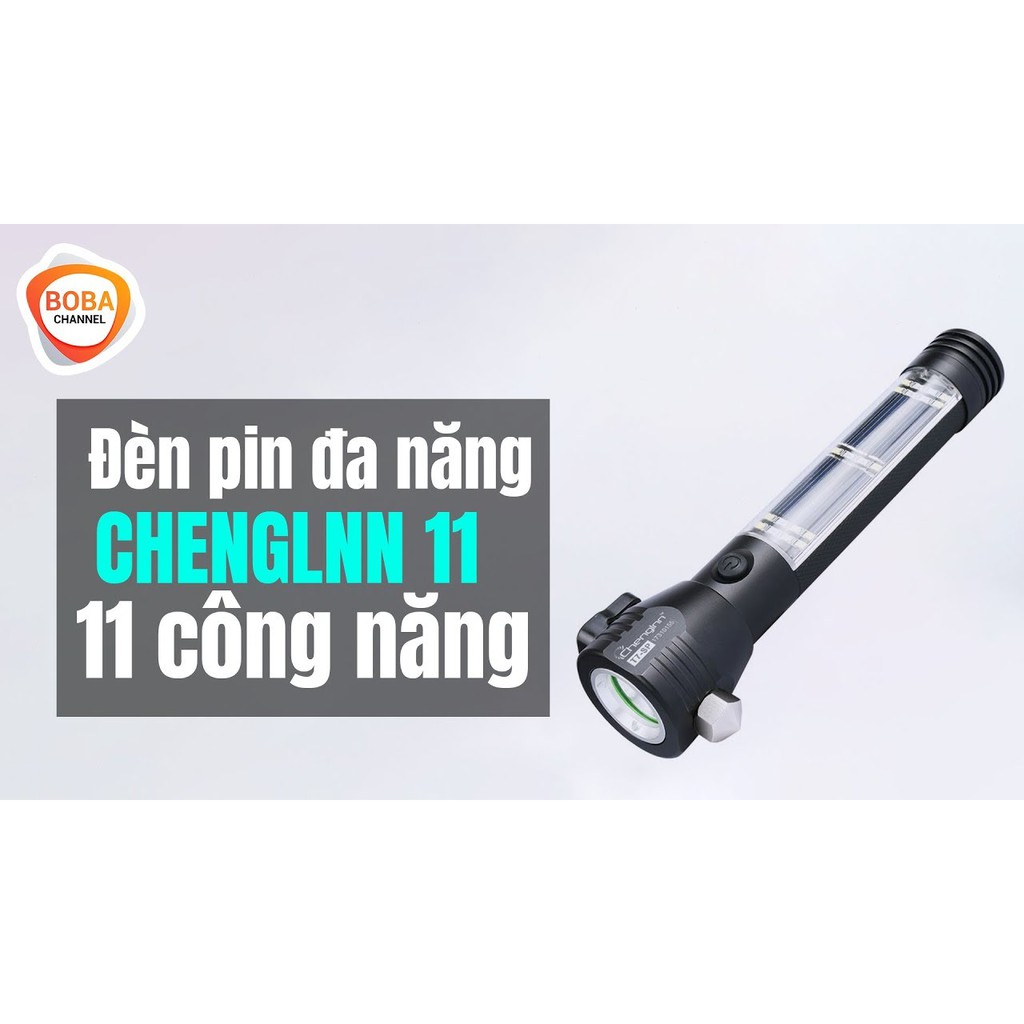Đèn Pin Siêu Sáng 11 Chức Năng SOLAR FLASHLIGHT