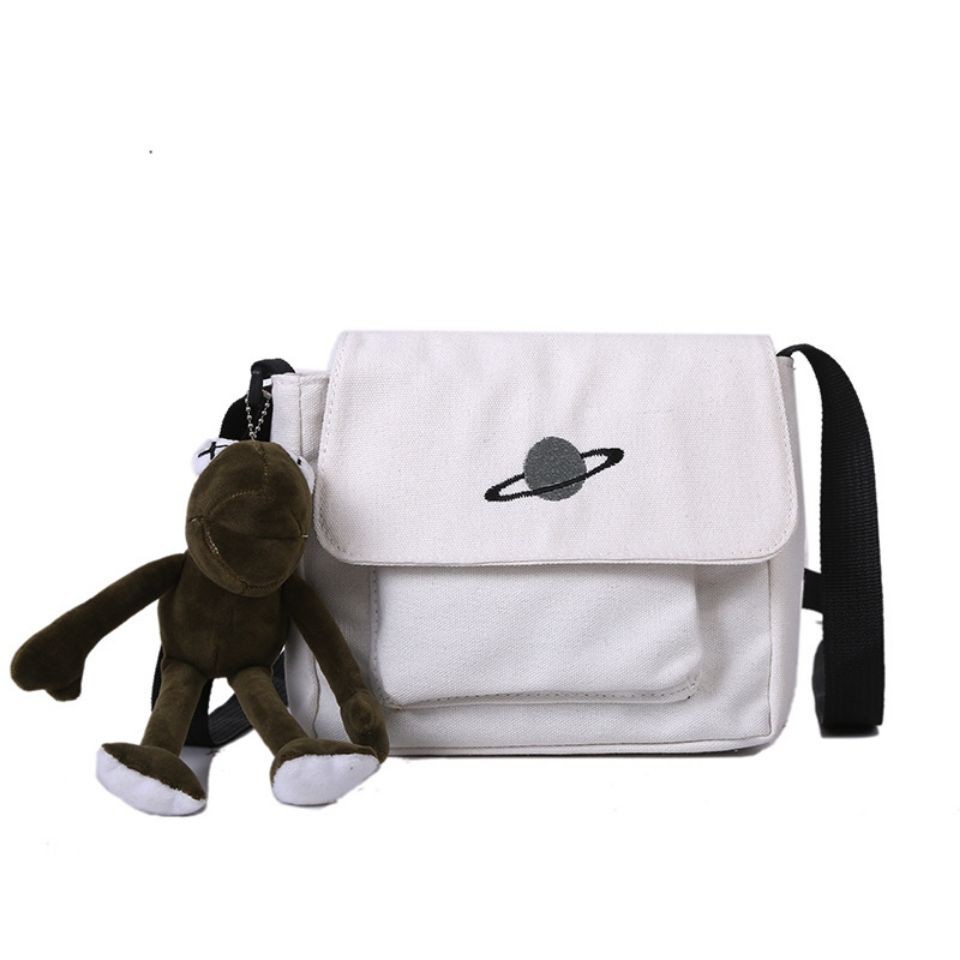 Túi đeo chéo vải Carvas thêu hành tinh