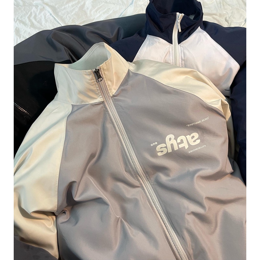 Áo khoác dù local brand Jacket ATYS phối màu form rộng unisex nam nữ phong cách ulzzang - Gin Store