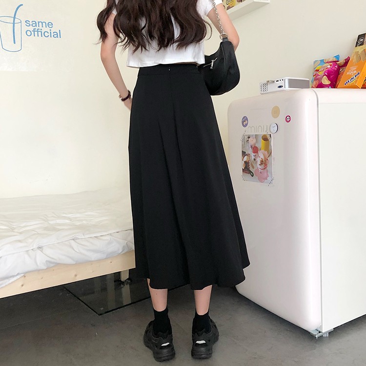 Chân Váy Midi Xiaozhainv Dáng Chữ A Lưng Cao Xẻ Tà Thời Trang Cho Nữ | BigBuy360 - bigbuy360.vn