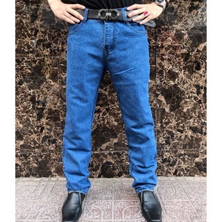 Quần jean nam ống suông co dãn, quần bò nam trung niên co dãn có size lớn đến 100kg