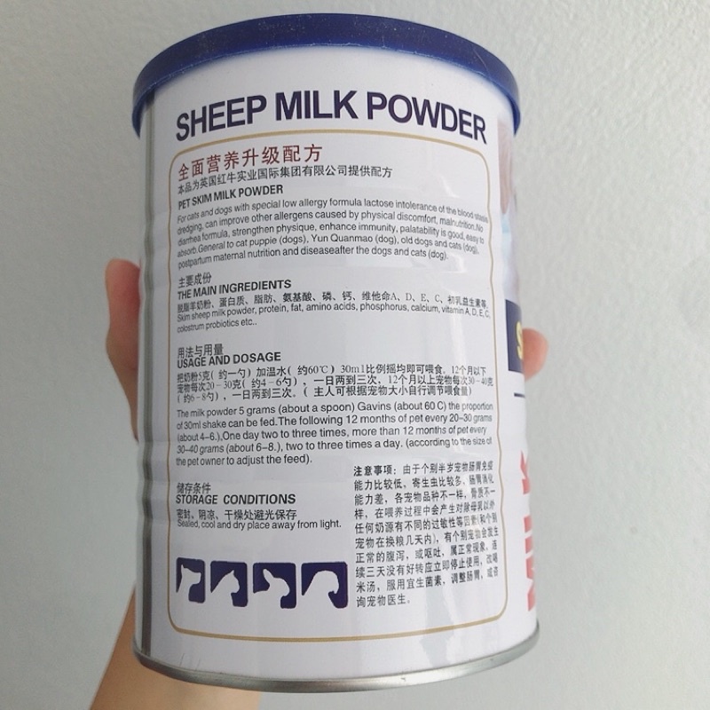 Sữa dê MUKANGLE SHEEP MILK POWDER cho chó mèo 400g