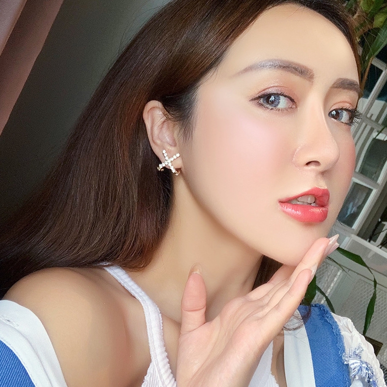 XiaoboACC Bông Tai Mạ Bạc 925 Hình Bông Hoa Xinh Xắn Cho Nữ | BigBuy360 - bigbuy360.vn