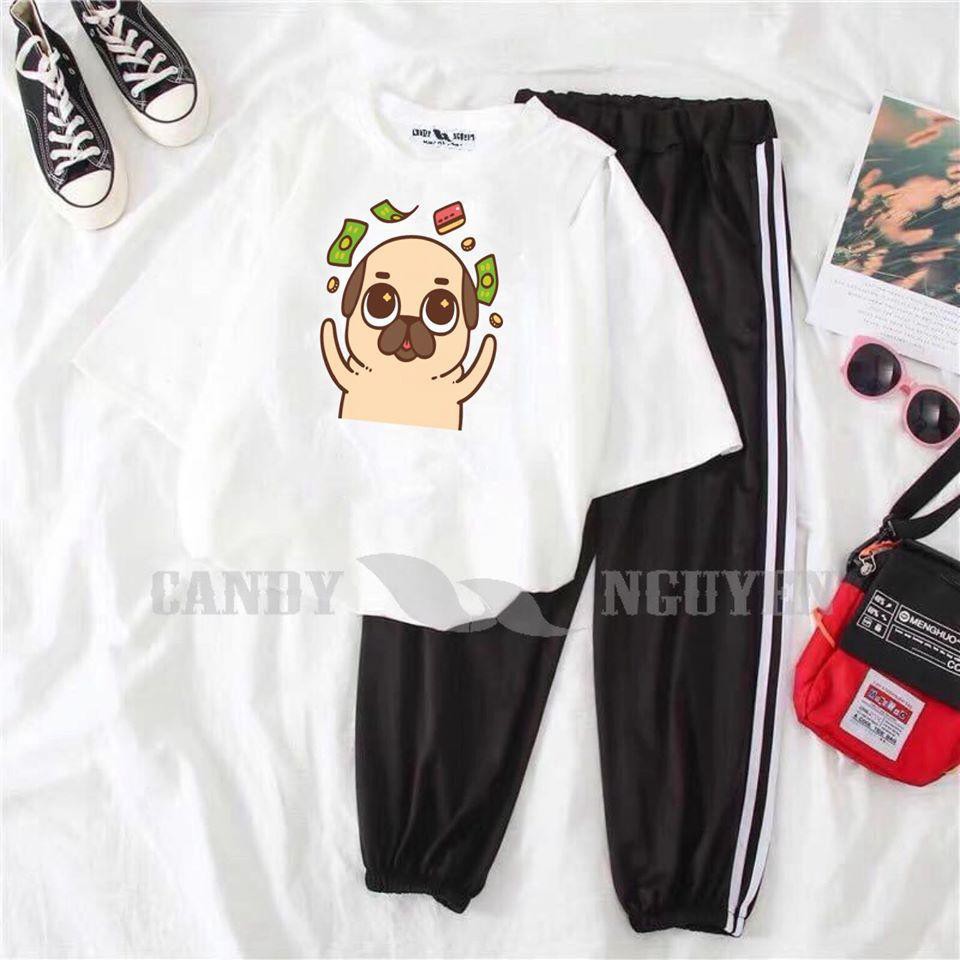Sét Đồ Bộ Nữ Xinh Cute Quần Phối Áo Thun Nữ Form Rộng Mặc Mùa Hè, Mặc Ở Nhà, Phong Cách Teen Hàn Quốc (NHIỀU MẪU)