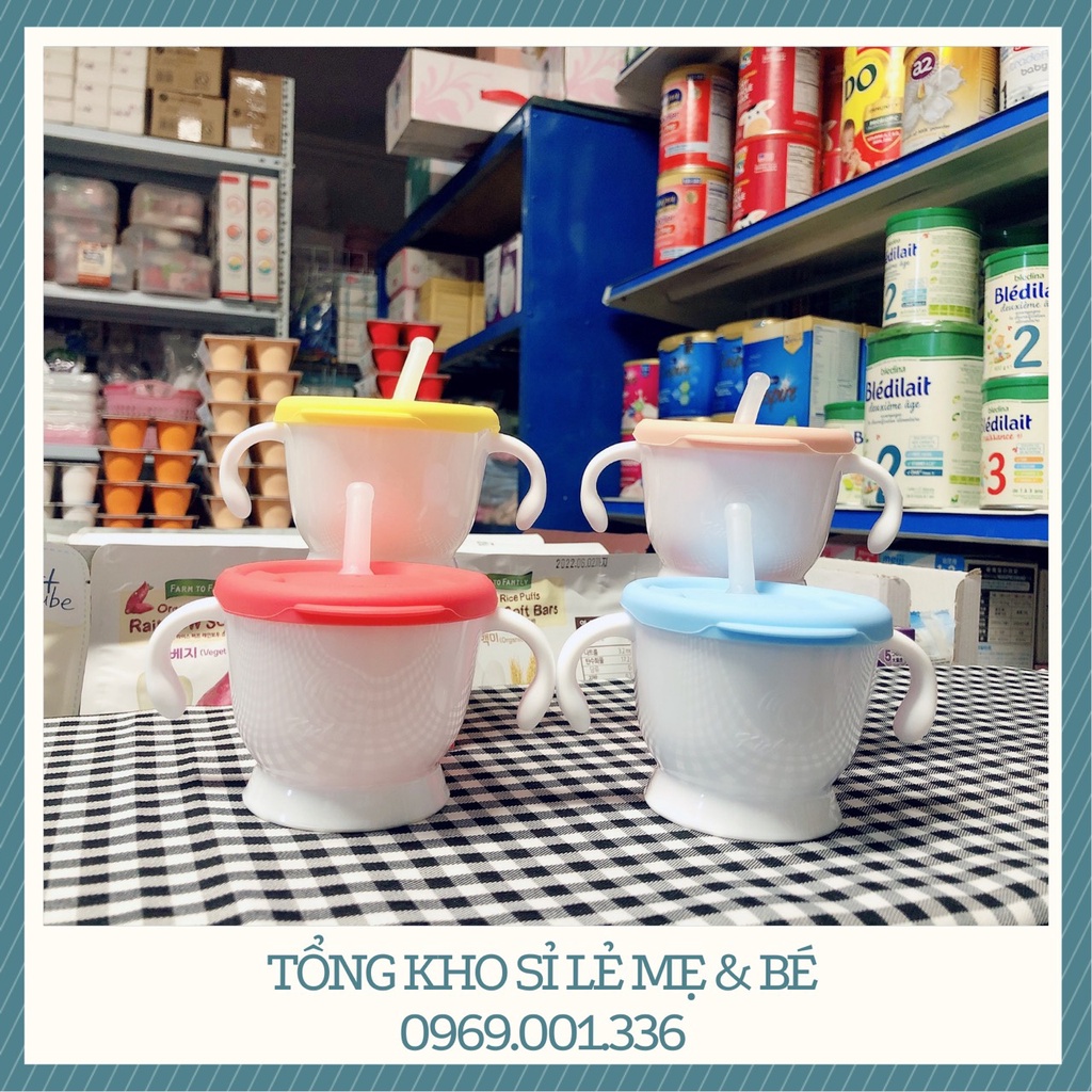 (Ảnh thật - Hàng chính hãng) Cốc tập uống Kichi 3 giai đoạn giúp bé tập hút từ 6m