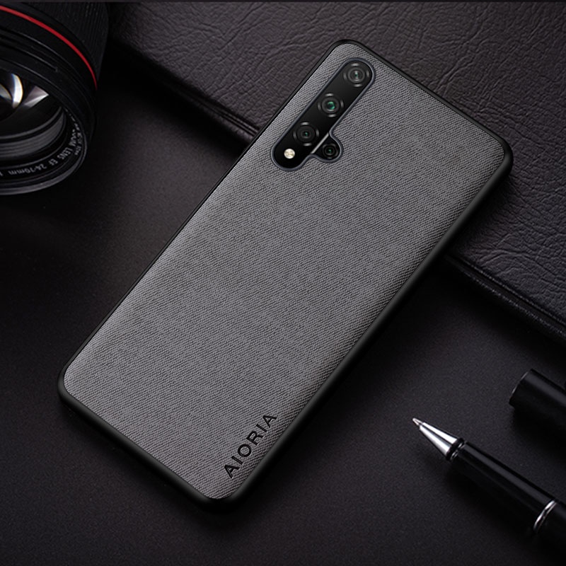 Bao Da Điện Thoại Siêu Nhẹ Màu Trơn In Chữ aioria Cho huawei nova 5t nova 5 pro Ốp