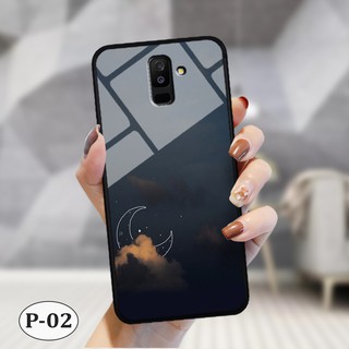 Ốp lưng kính Samsung A6 Plus 2018- hình 3D