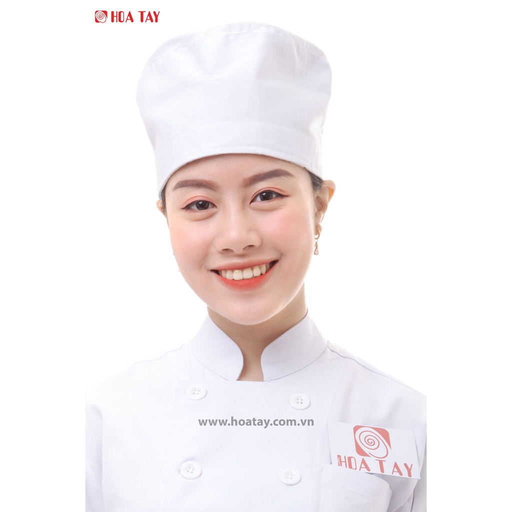 HOA TAY _ Mũ Đầu Bếp Nhỏ ( nón bánh tiêu)